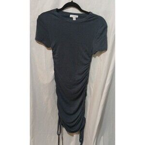 Top Shop Asymmetrical Ruched Both Sides Dress  O-2  Grey Blue